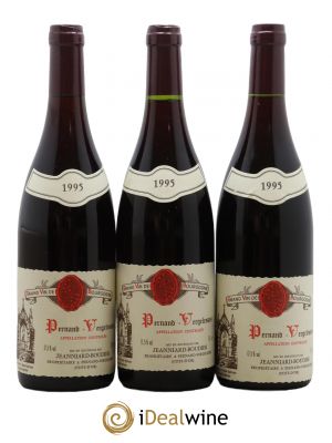 Pernand-Vergelesses Domaine Jeanniard Boudier 1995 - Lot de 3 Bouteilles