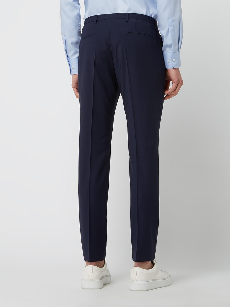 Anzughose mit Stretch-Anteil Modell 'Slacks' in marineblau