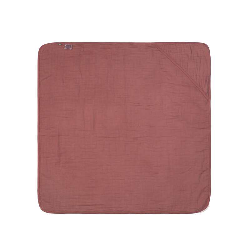 Cape de bain en mousseline bois de rose Lässig