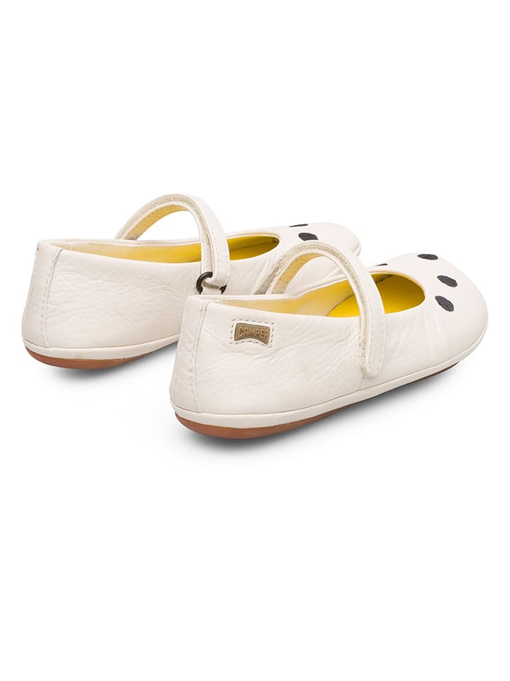 Camper Leder-Ballerinas in Creme günstig kaufen 28