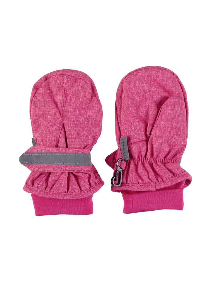 Sterntaler Fäustlinge uni in magenta melange günstig kaufen