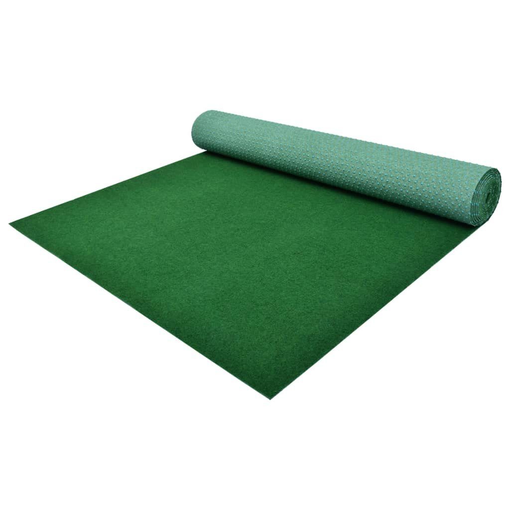 Kunstrasen Kunstrasen mit Noppen PP 2 x 1 m Grün, vidaXL