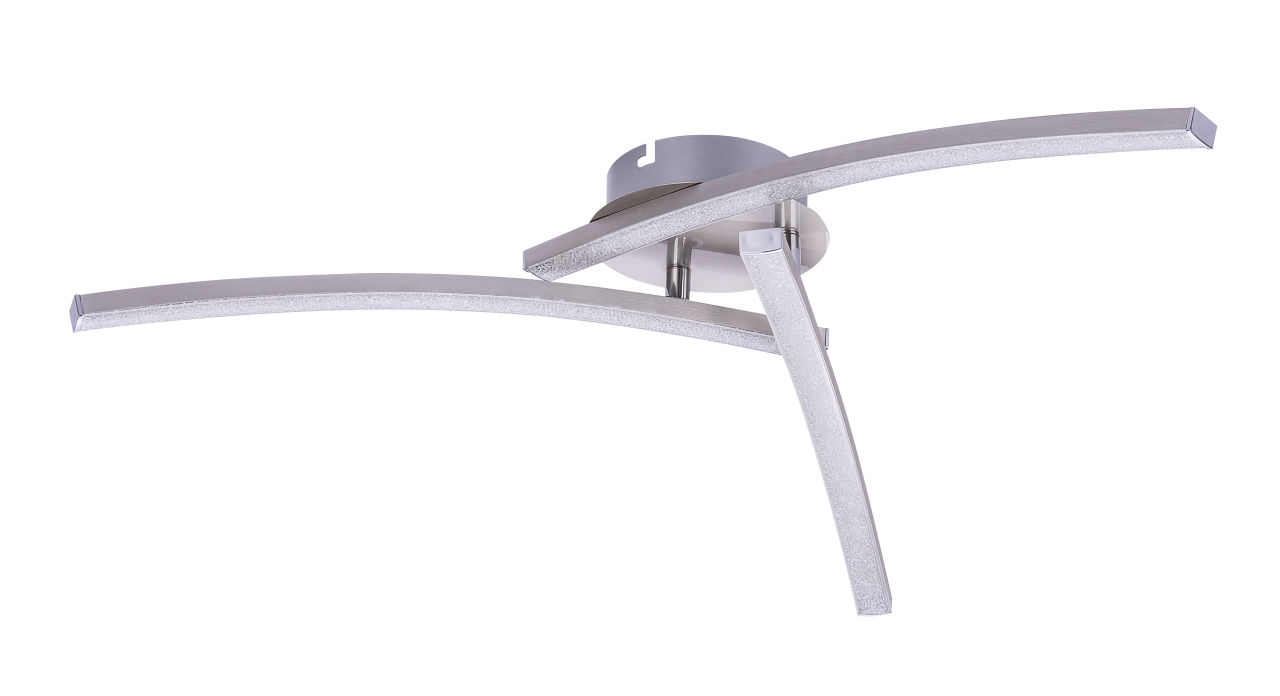 Globo Lighting - TANSY - Deckenleuchte Metall Nickel matt, LED
