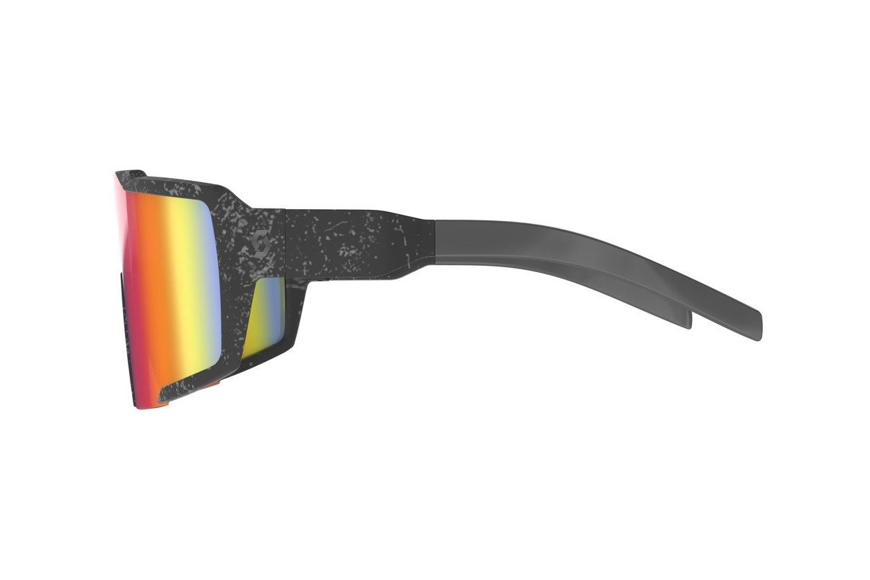 Scott Shield Compact Sonnenbrille marble black / teal chrome