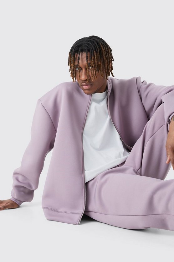 Tall kastiges Oversize Scuba Bomber-Set