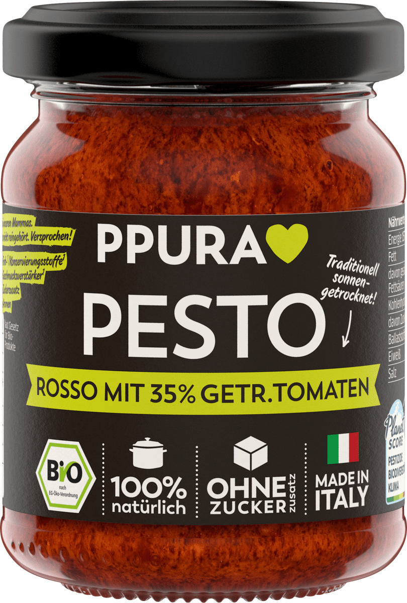 Pesto, Rosso mit 35 % getrocknete Tomaten, 120 g