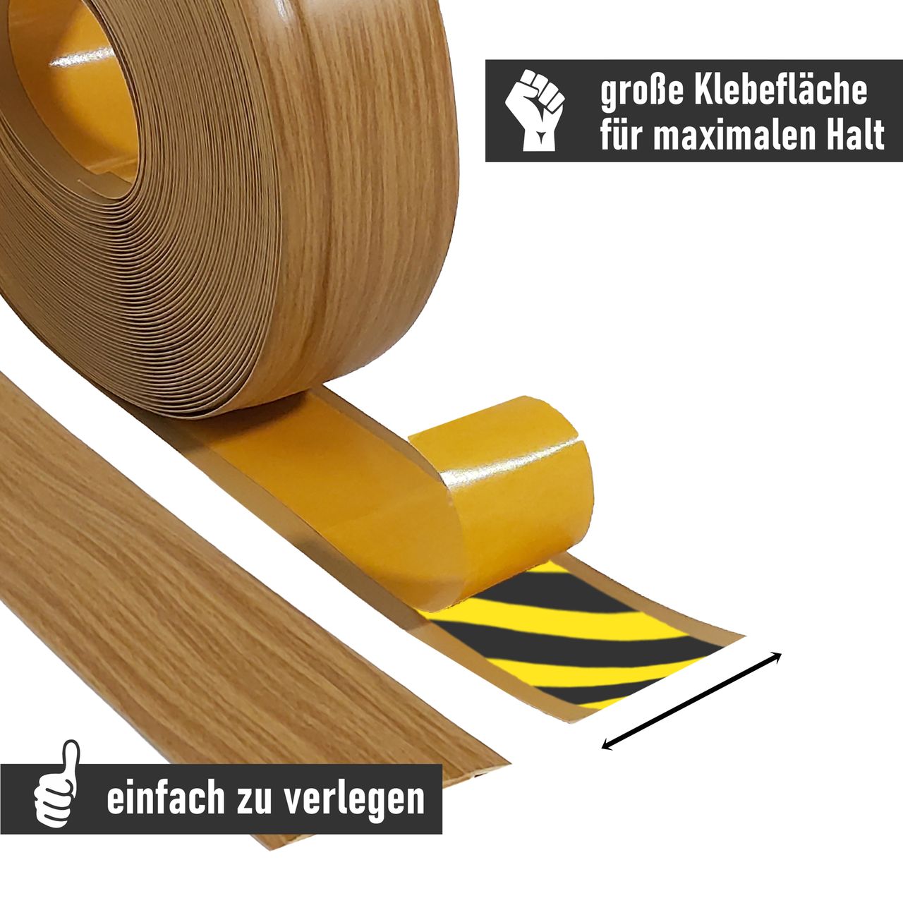 Lemodo Weichsockelleiste Eiche, 25m Rolle