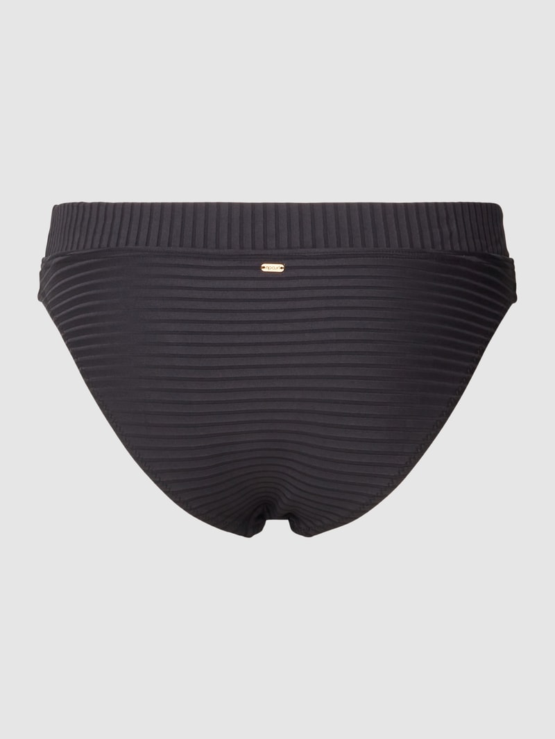 Bikini-Slip im fein strukturierten Design Modell 'PREMIUM SURF' in schwarz