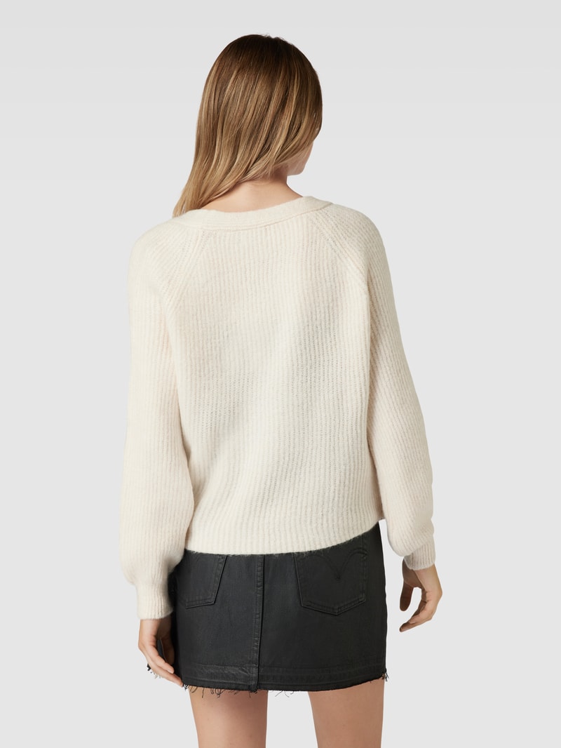 Cardigan in Wickel-Optik Modell 'MIA' in offwhite