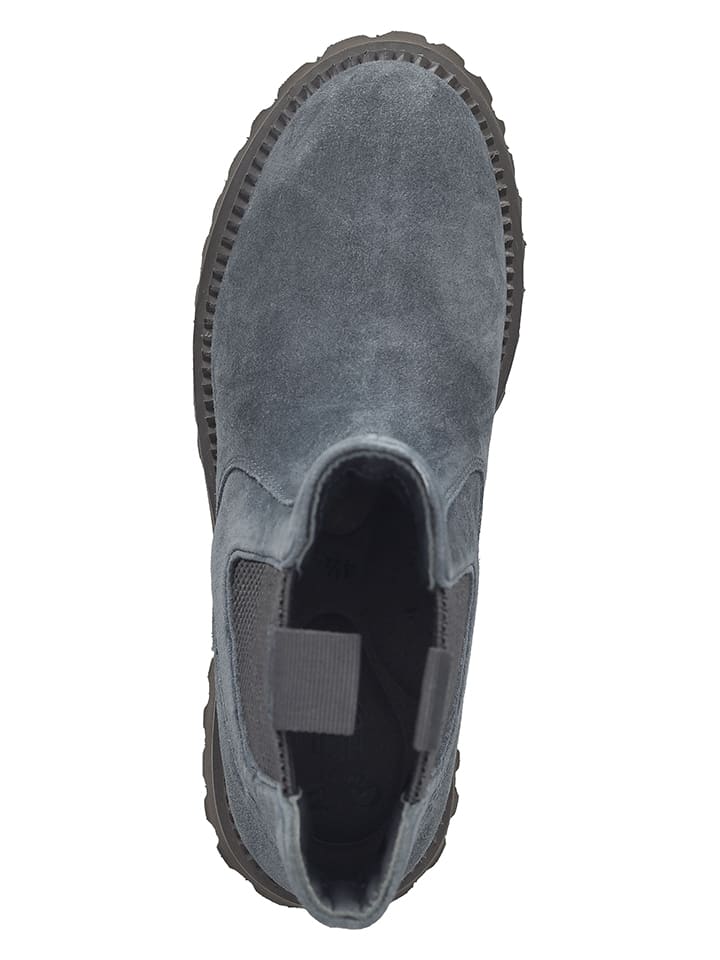 Ara Shoes Leder-Chelsea-Boots in Grau günstig kaufen