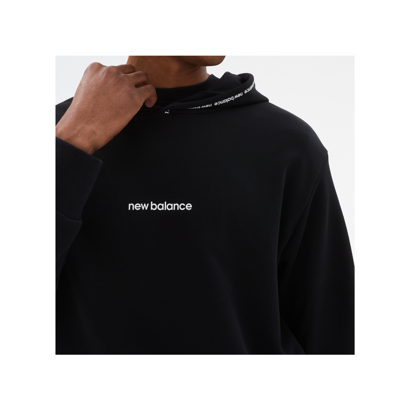 New Balance Essentials Fleece Hoody Schwarz FBK