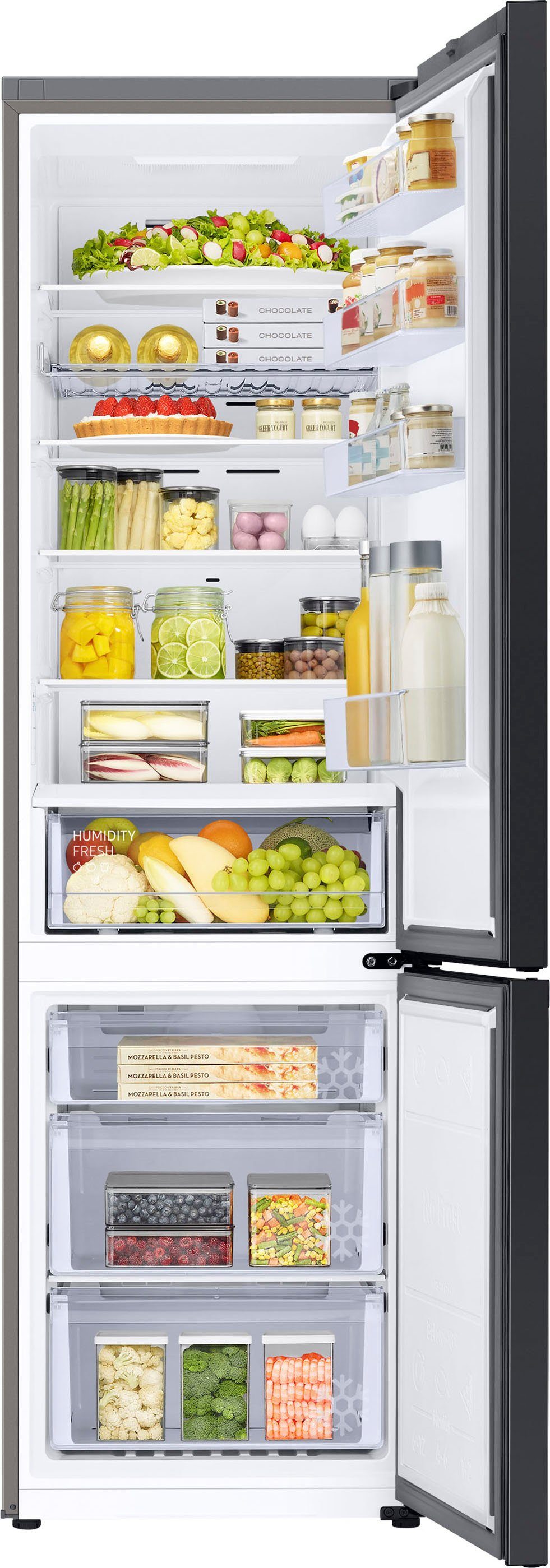 Samsung Kühl-/Gefrierkombination BESPOKE RL38C6B2CCE, 203 cm hoch, 59,5 cm breit