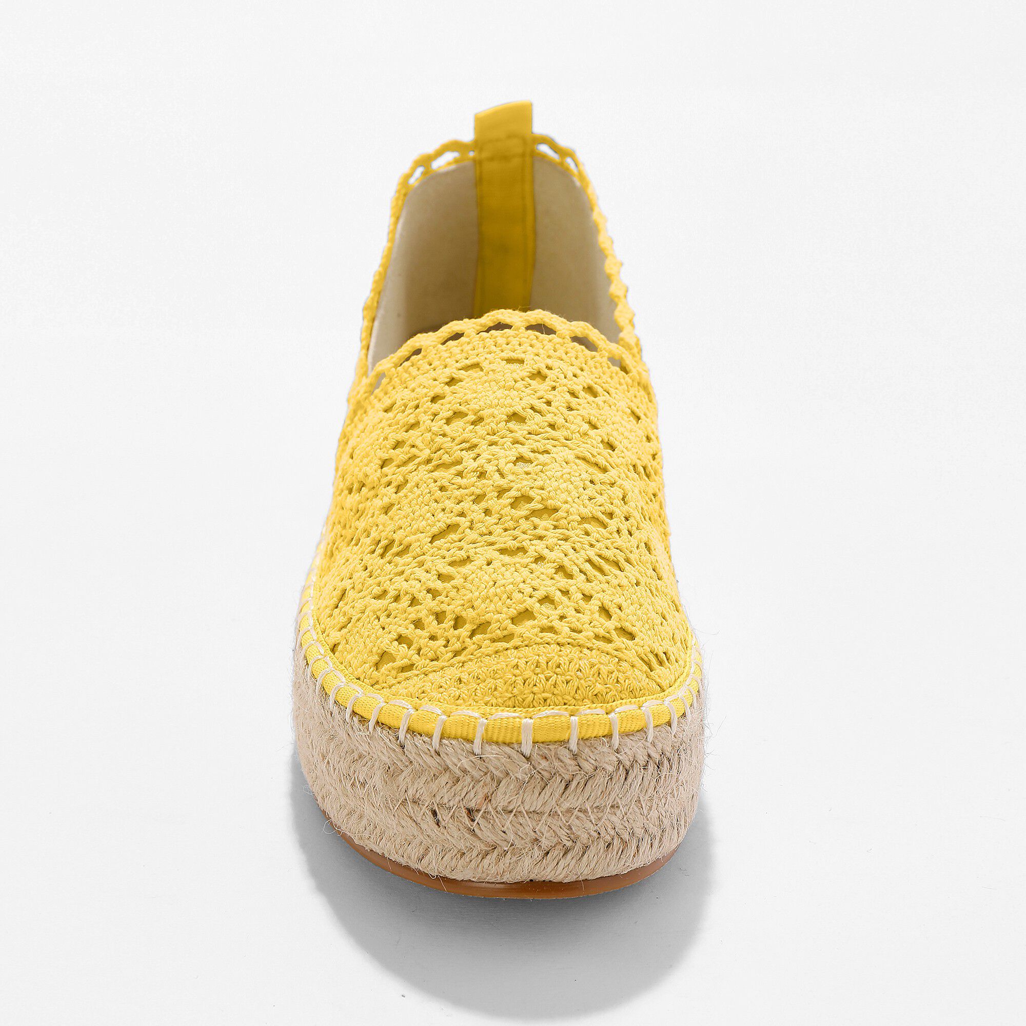Espadrilles macramé semelle corde 