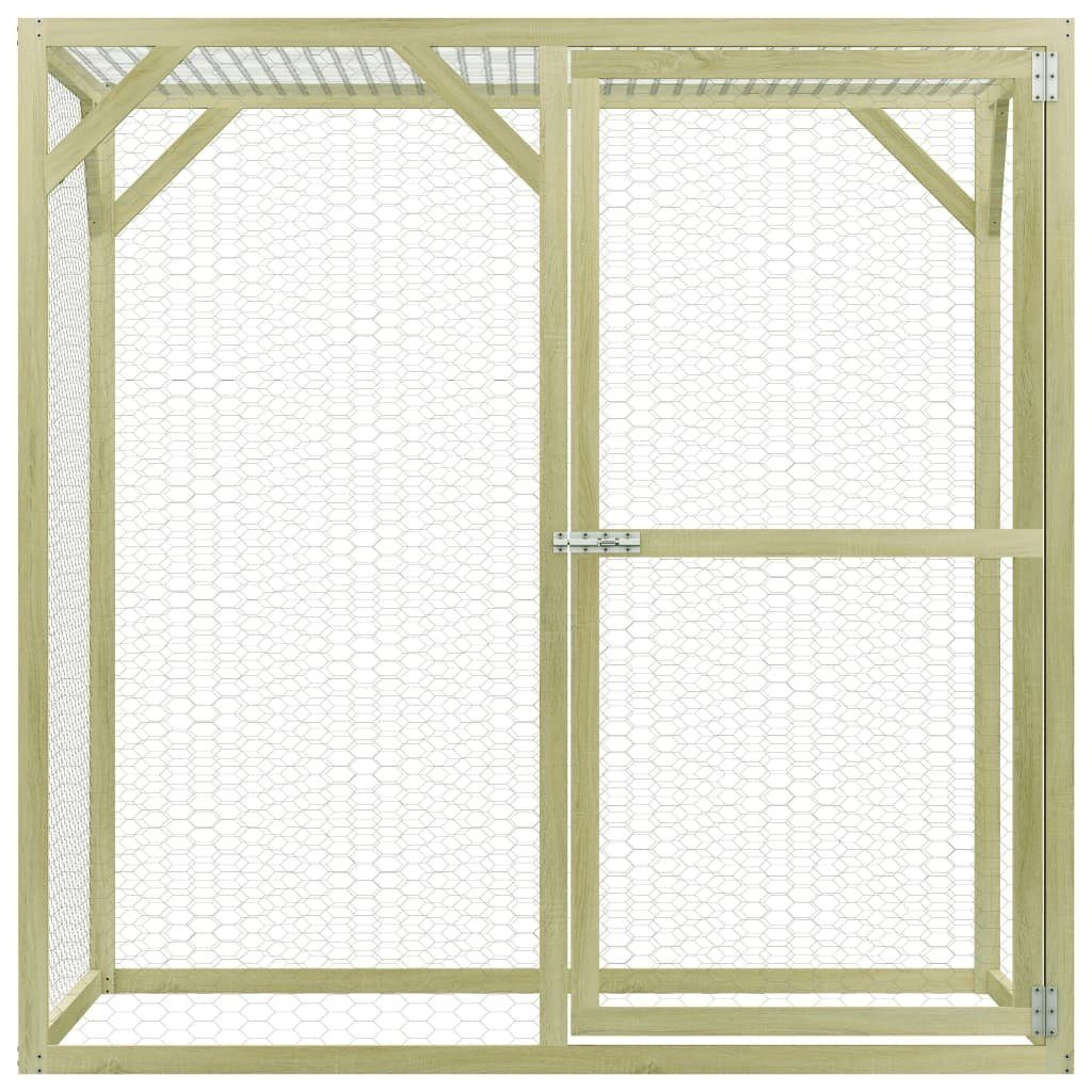 vidaXL Hühnerstall Hühnerkäfig 1,5x1,5x1,5 m Imprägniertes Kiefernholz
