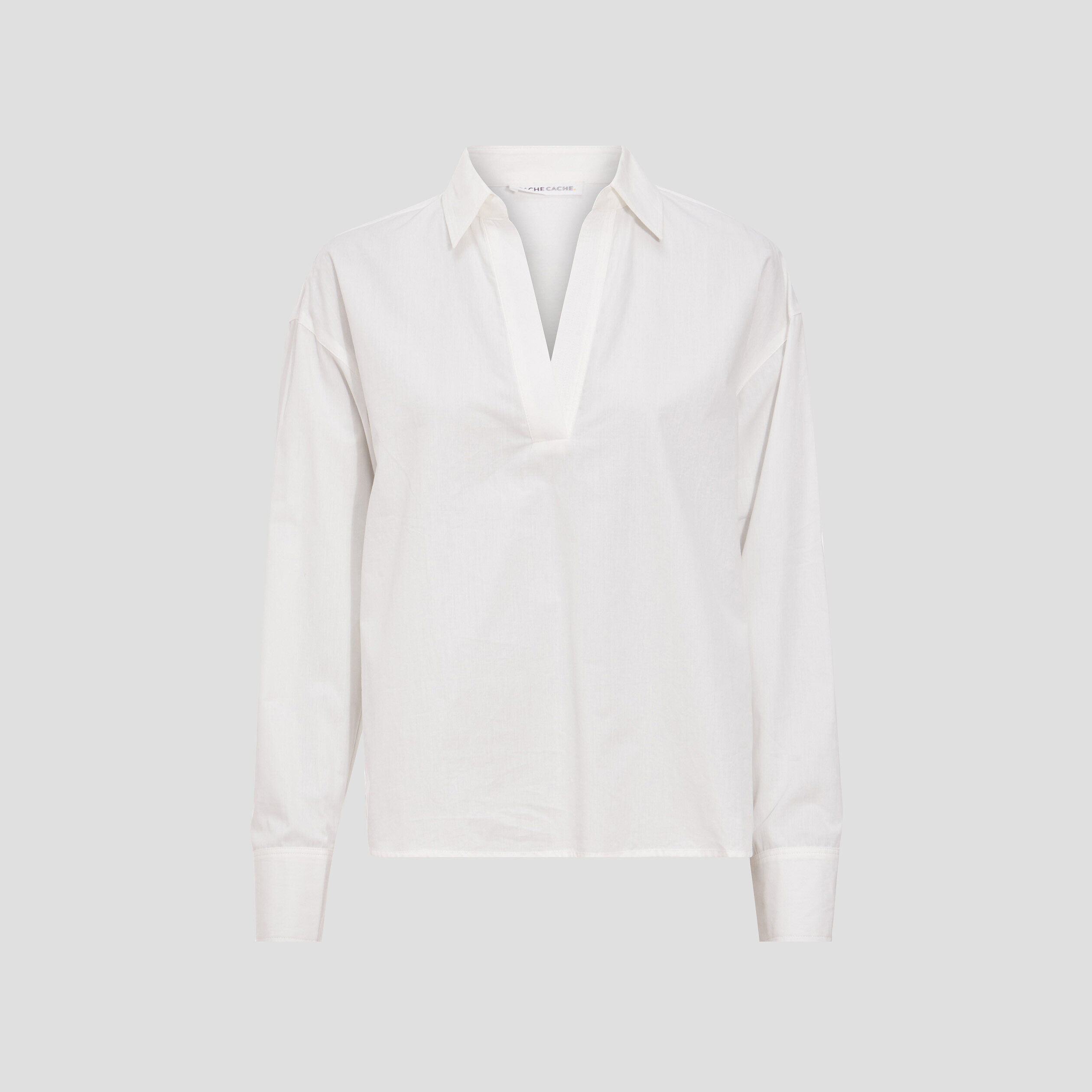 Blouse manches longues ecru femme | Cache Cache