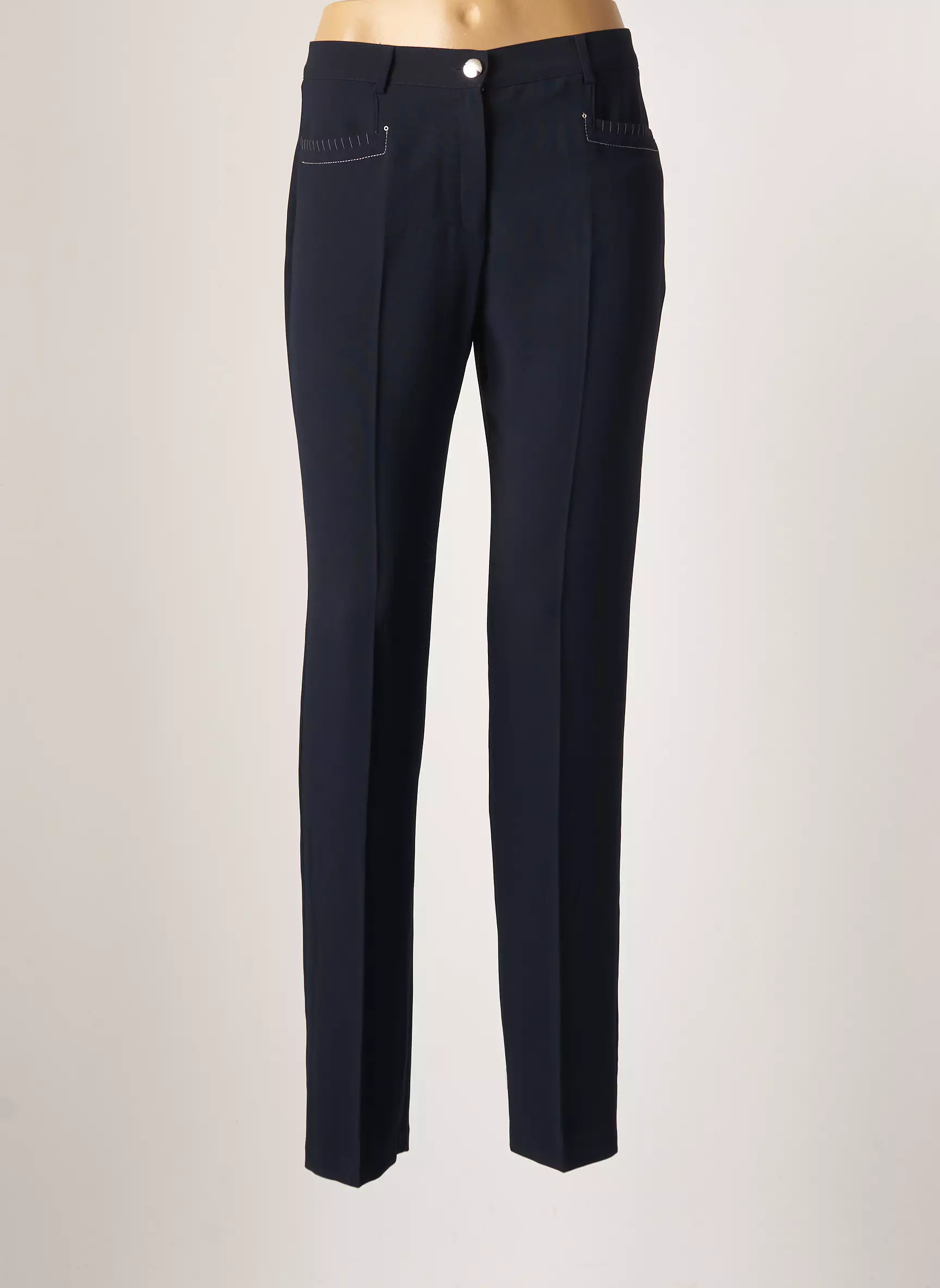 Christine Laure Pantalons Droits Femme couleur bleu