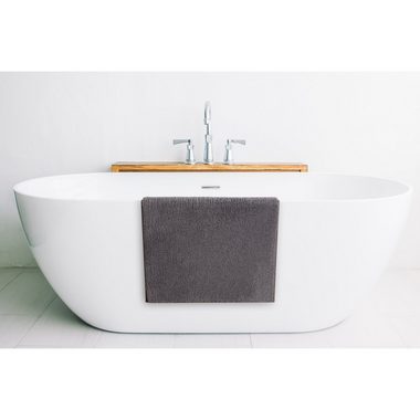 Badematte Badezimmerteppich rutschfest, weiche Badematte Blumtal, rutschsicher, strapazierfähig, waschbar, Polyester, Badvorleger in 50x80 cm - waschbar