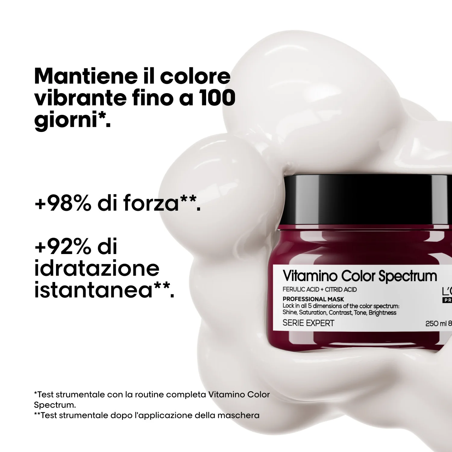 SZAKÉRTŐI SOROZAT Új Vitamino Color Spectrum maszk - Hajszínvédő maszk, Hidratáló hajpakolás