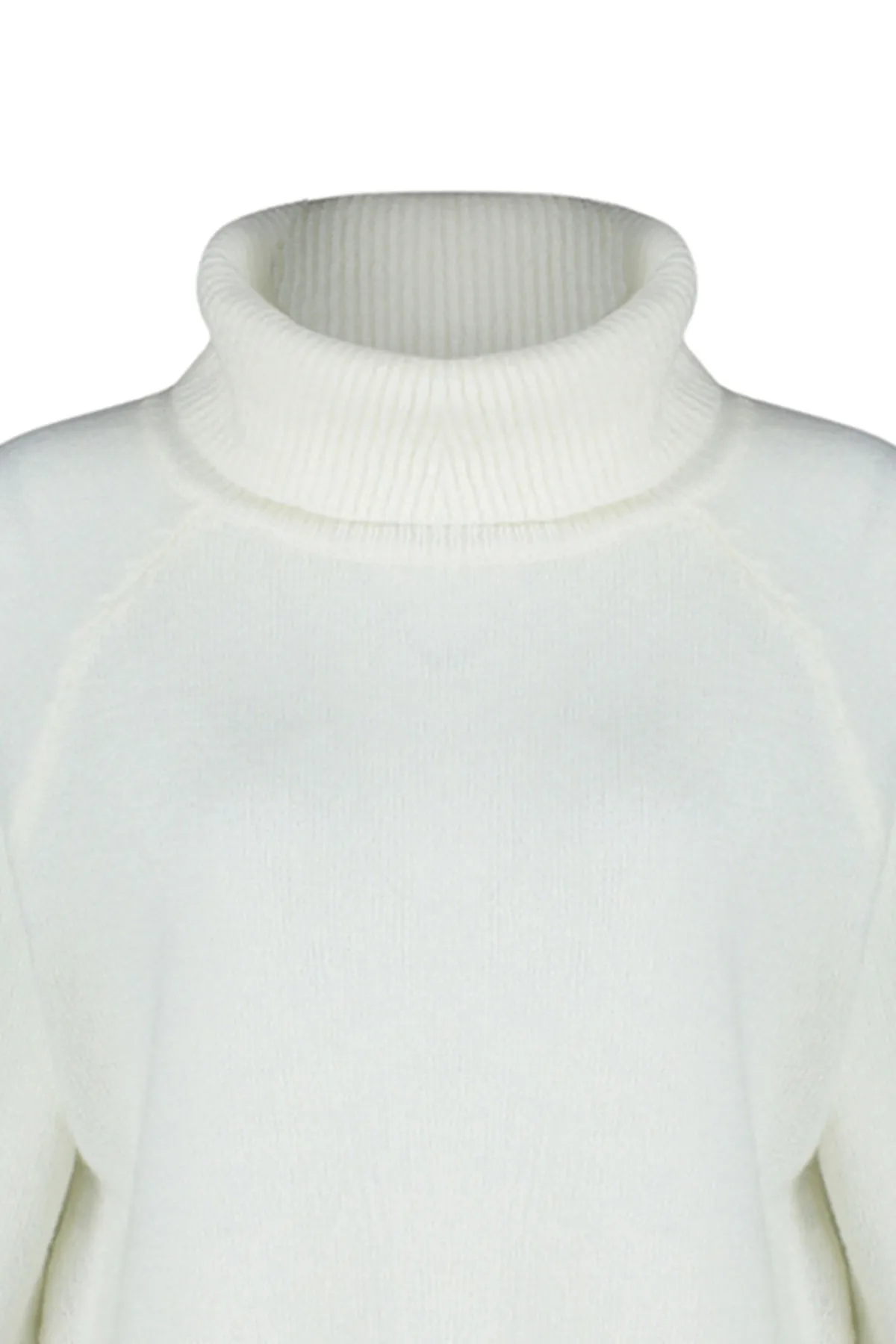 Trendyol Collection  Ecrufarbener Rollkragenpullover mit weicher Struktur TWOAW24KZ00426