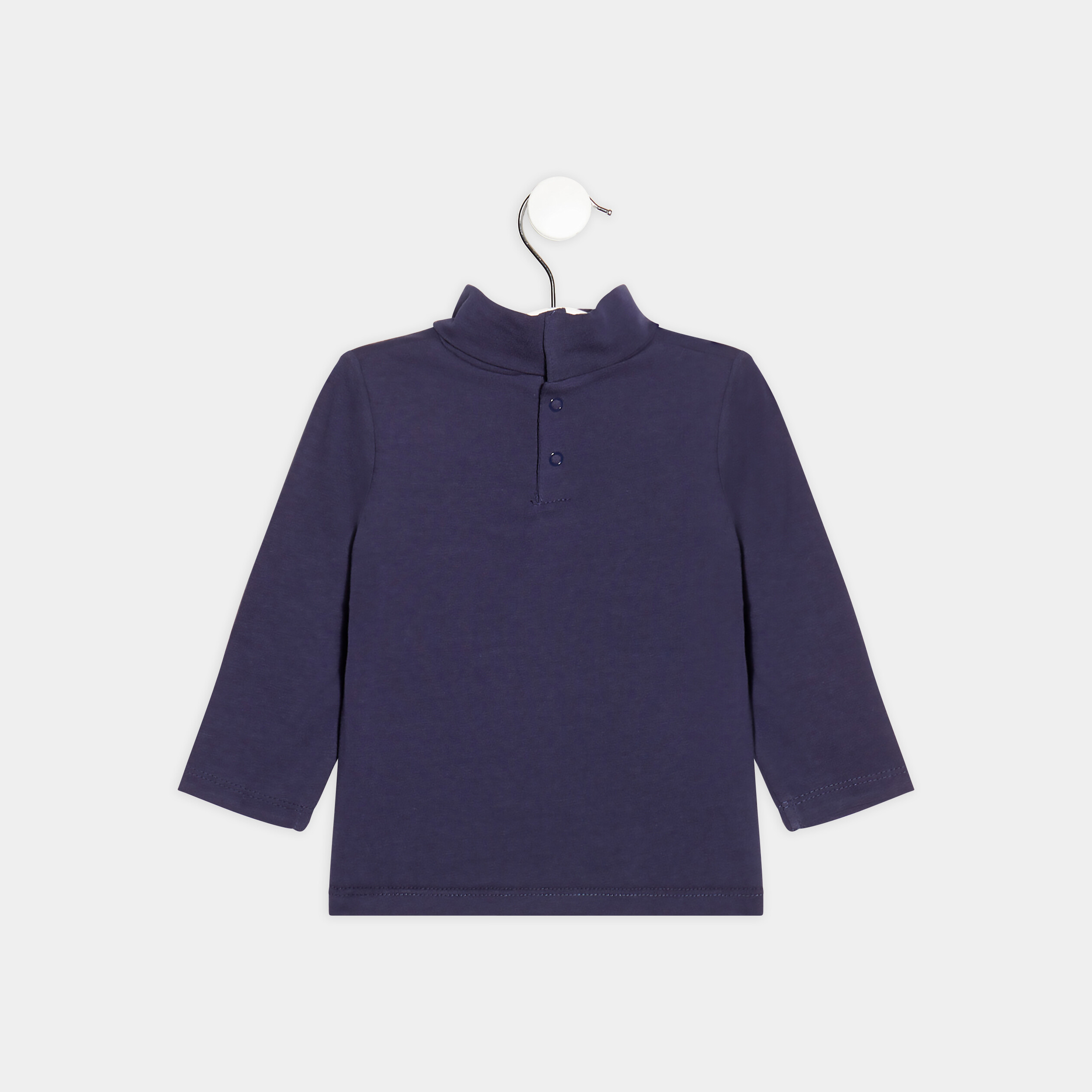 T-shirt manches longues bleu marine bébé garçon | La Halle