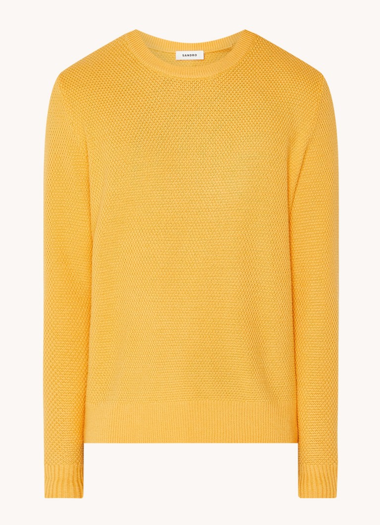 Sandro Chunky knit pullover in wool blend