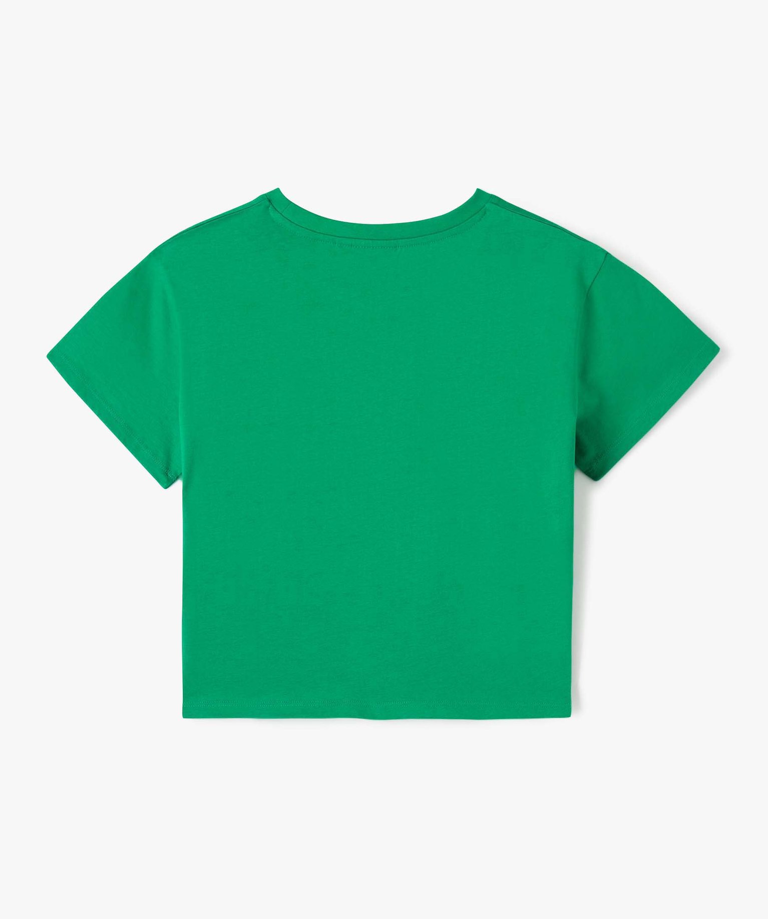 Tee-shirt fille coupe courte avec motif Serpentard - Harry P... vert | GEMO