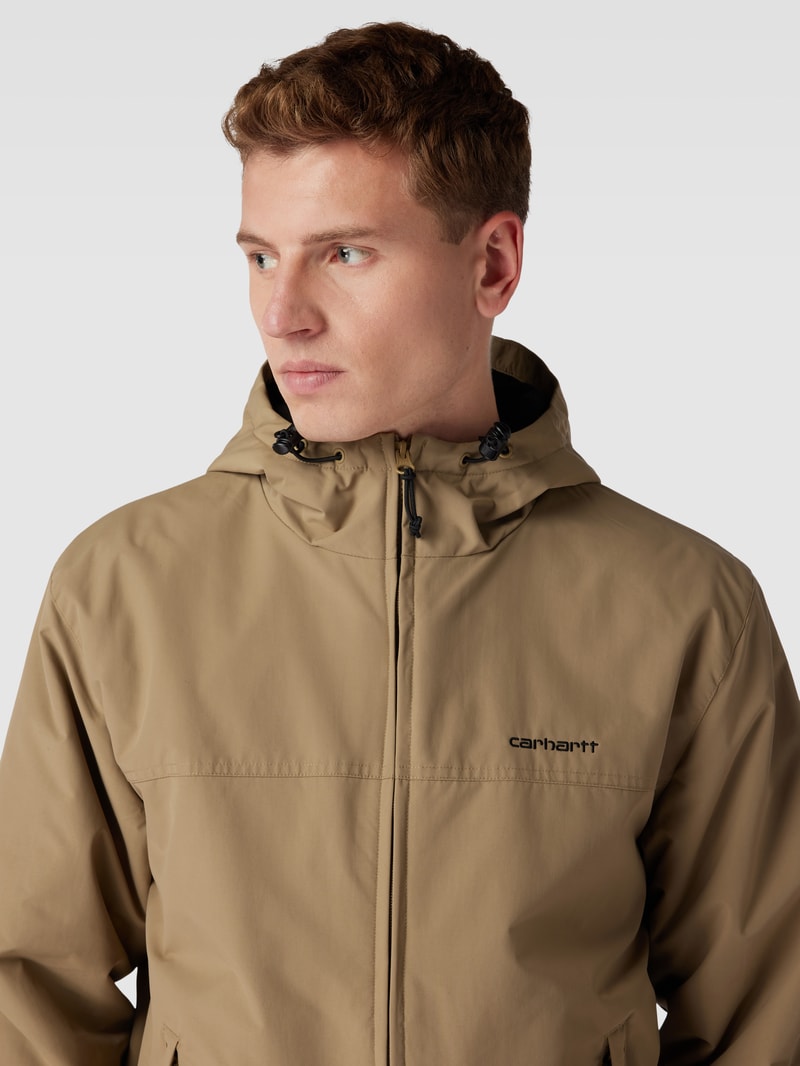 Jacke mit Label-Stitching Modell 'SAIL' in beige