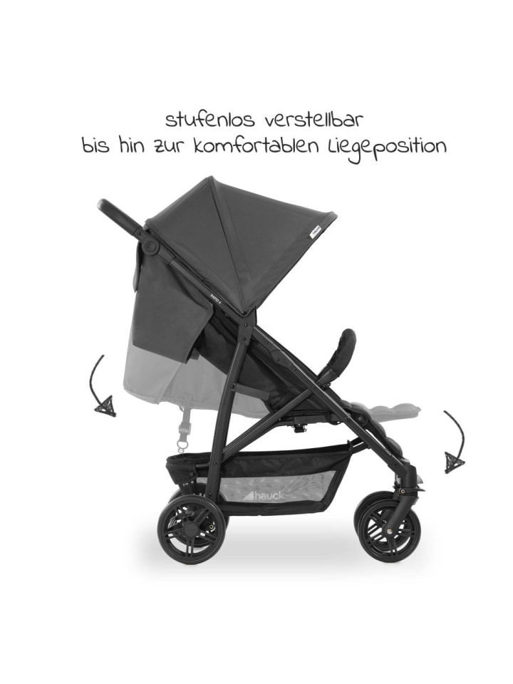 Hauck Buggy & Sportwagen Rapid 4 (bis 25 kg) - Grey in schwarz,grau günstig kaufen onesize