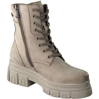 Marco Tozzi Schnür Boots in beige