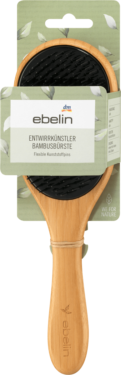 Entwirrbürste Bambus mit Griff, 1 St