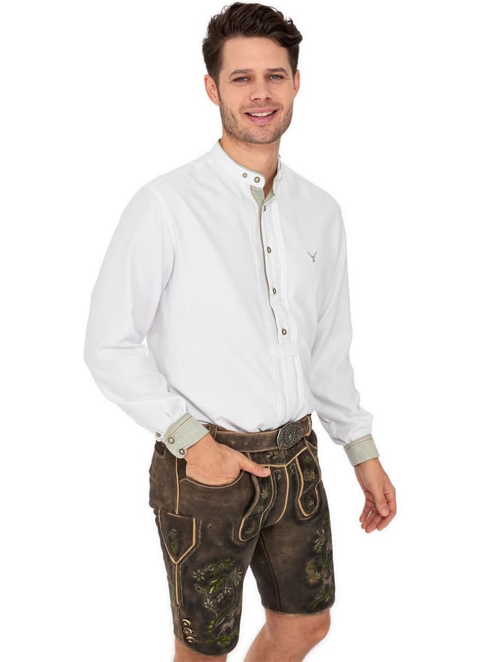 MADDOX Lederhose FLEESENSEE in dunkelbraun günstig kaufen