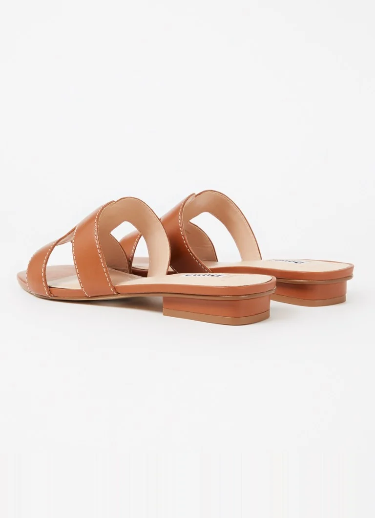 Dune London Wide Fit Loupe leather slipper