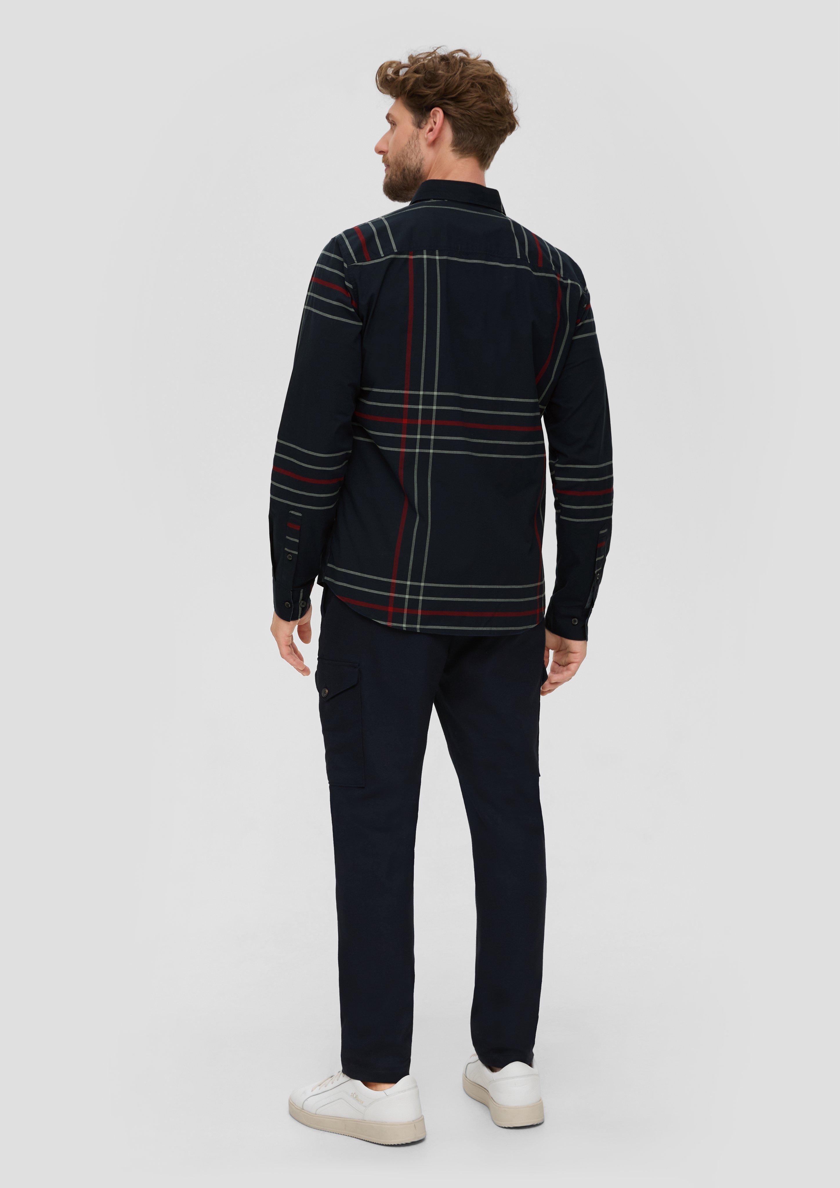 Slim: Karohemd aus Baumwollstretch  2133495-59N2