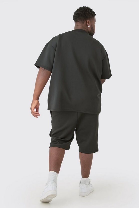 Plus Slim-Fit Scuba Shorts