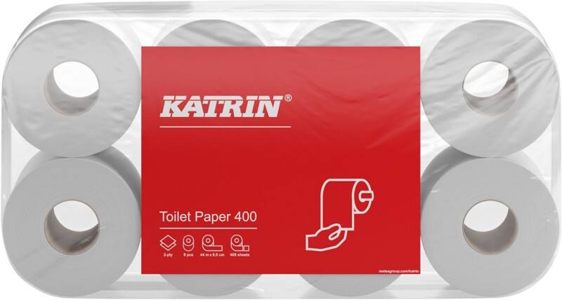 Katrin Toilettenpapier Classic 2-lagig Weiß 14293 48 Rollen à 400 Blatt
