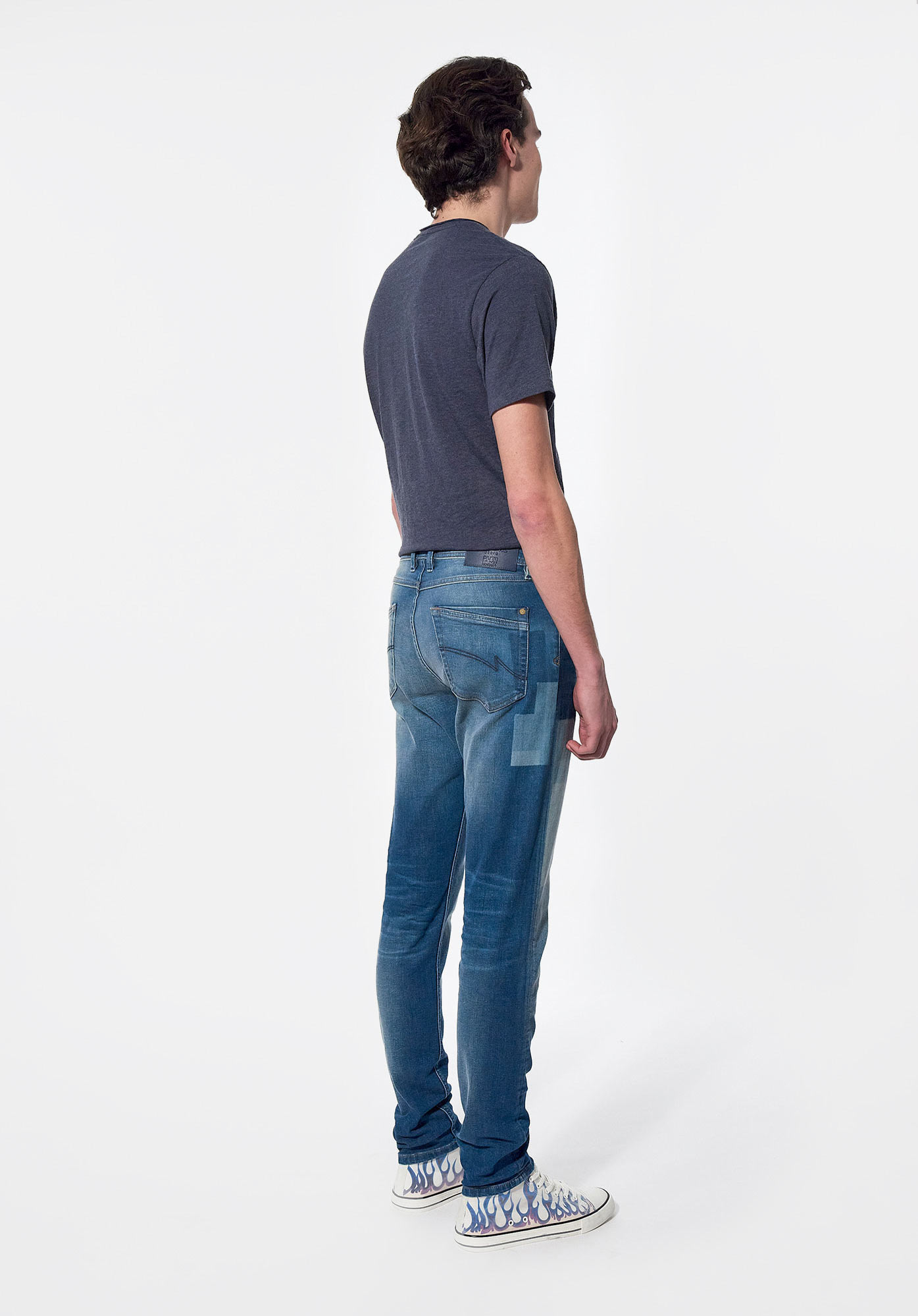 JOSH   Jean slim patchwork Homme
