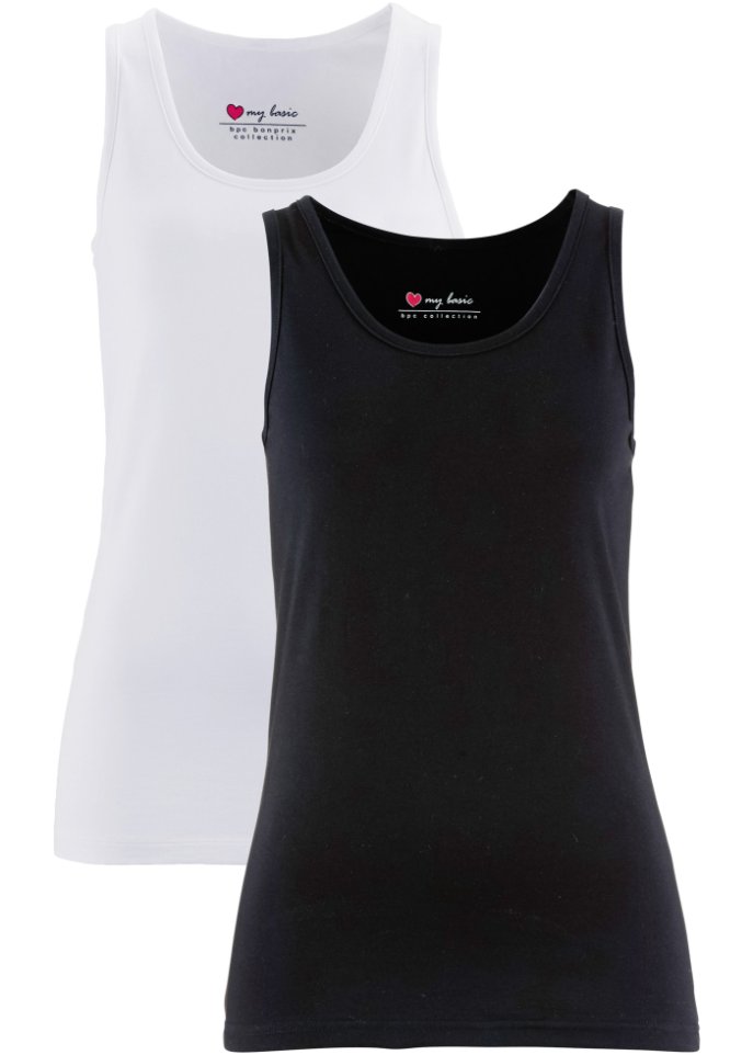 Stretch Tanktop, (2er Pack)
