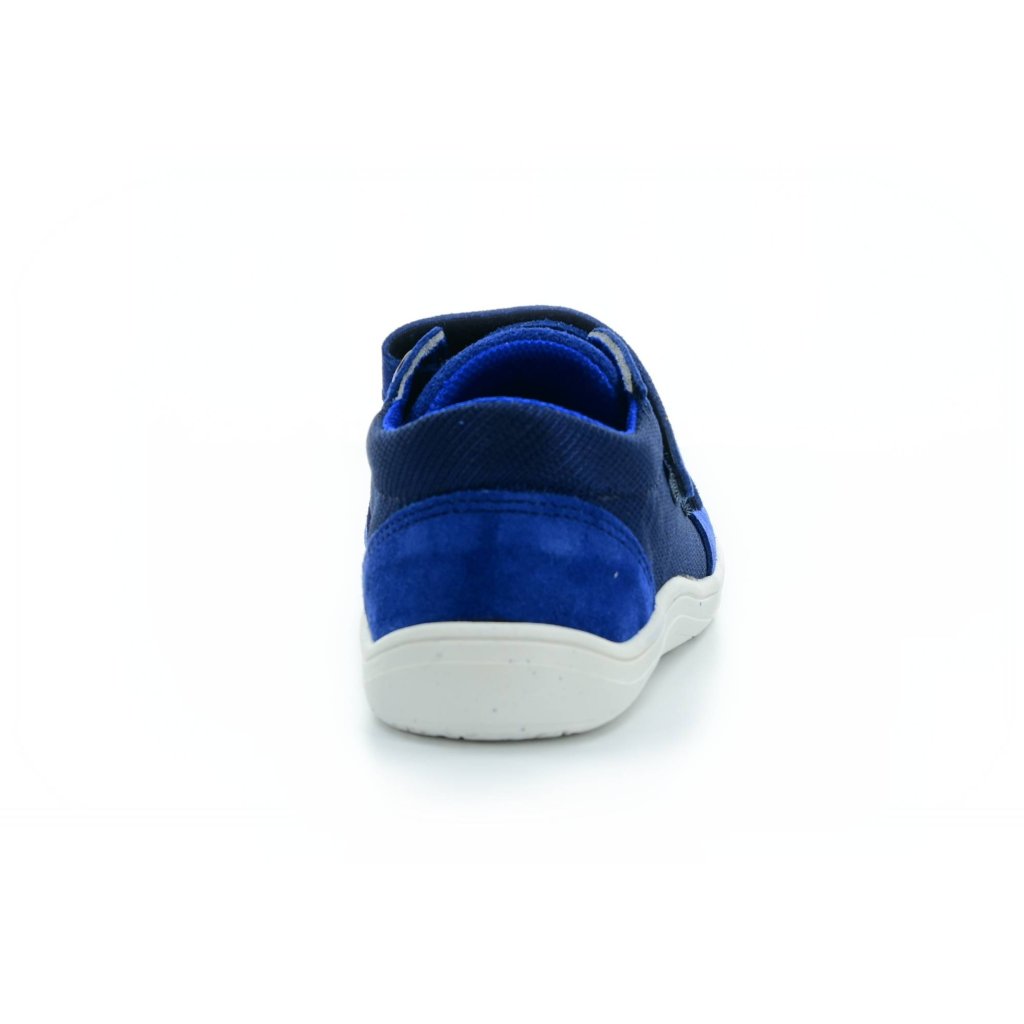 Baby Bare Febo Sneakers Blau auf Weiß Barfuß-Sneakers
