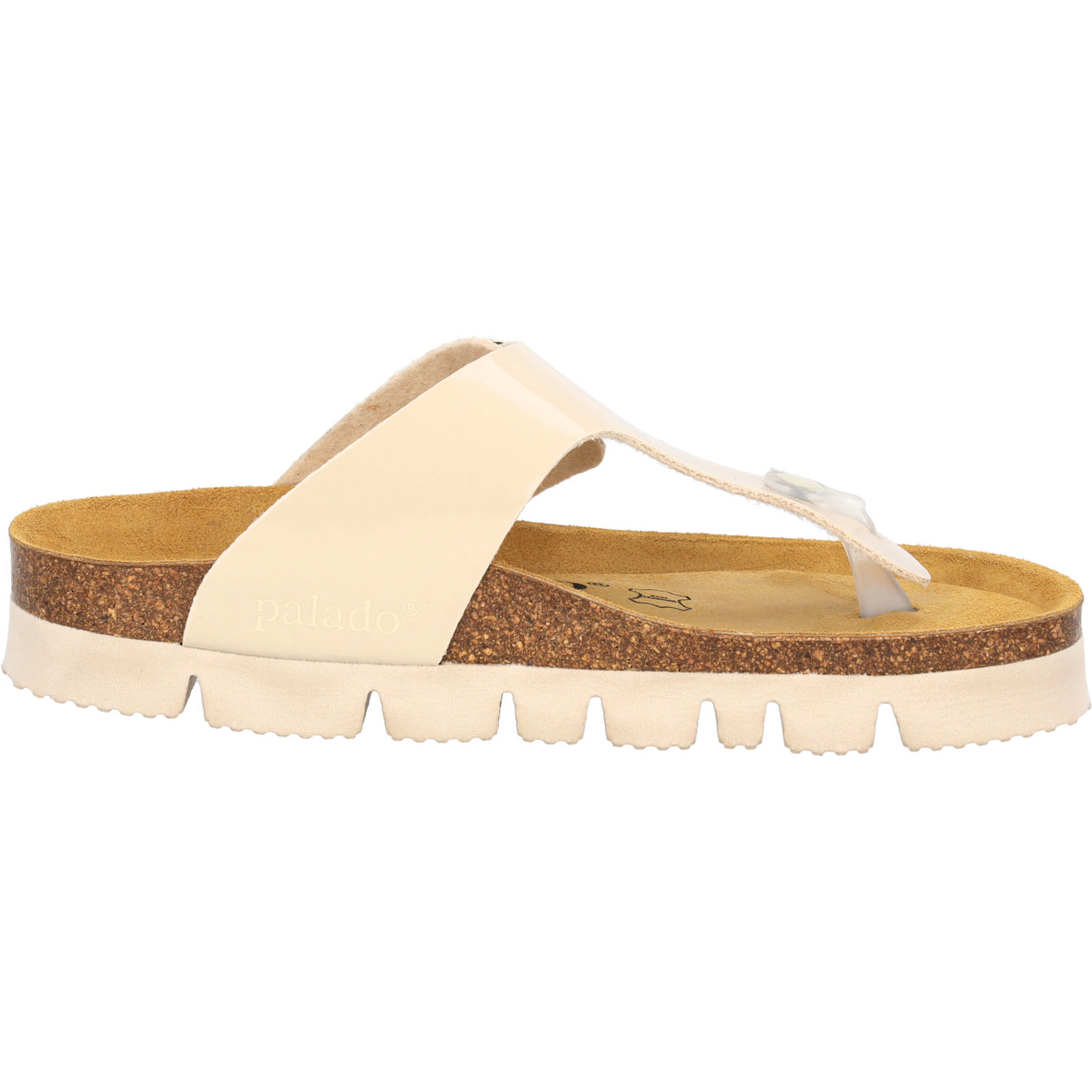 Palado Kos PL Lack, Zehentrenner, Damen, Beige