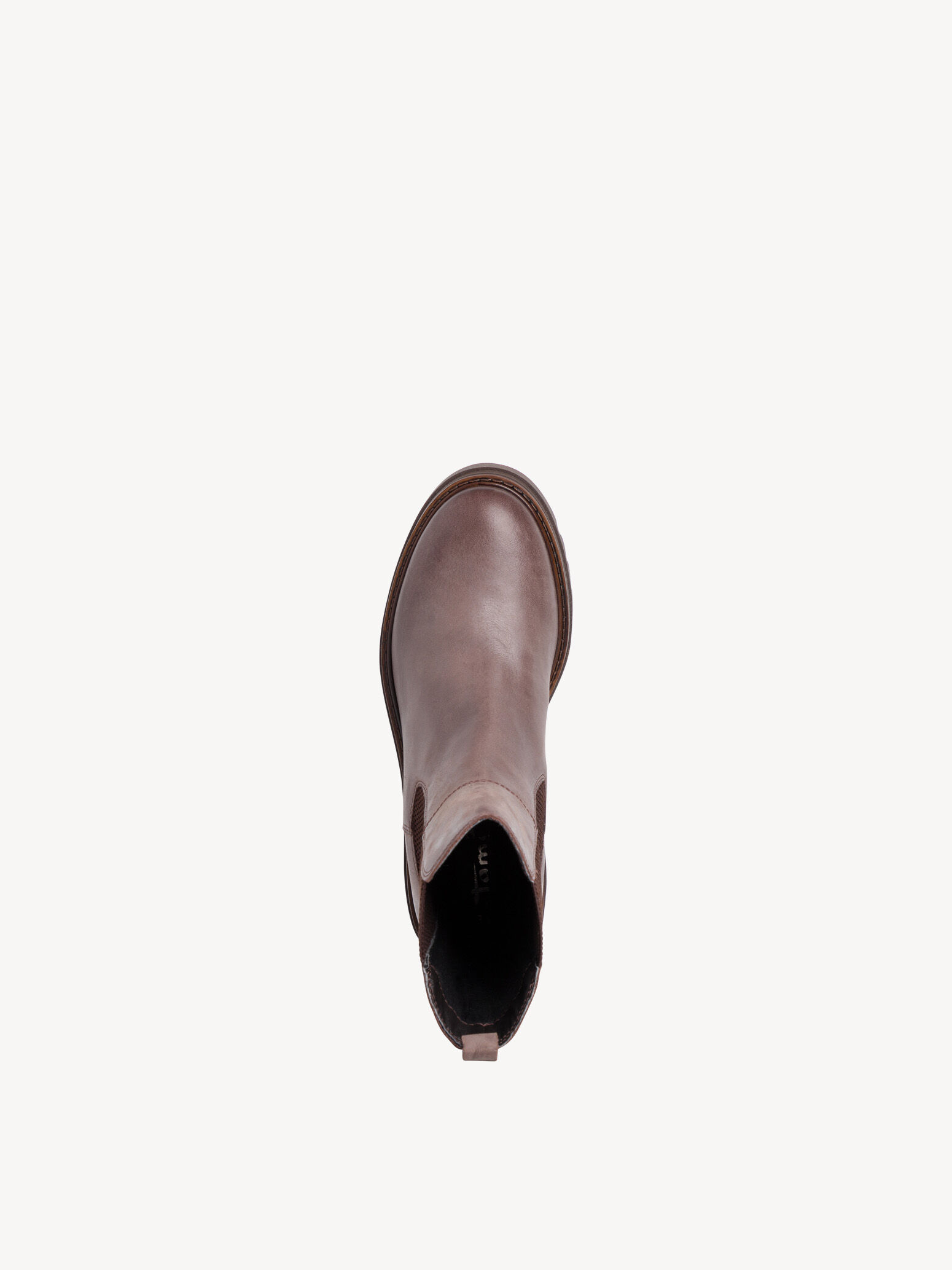 Bottine Chelsea en cuir - marron