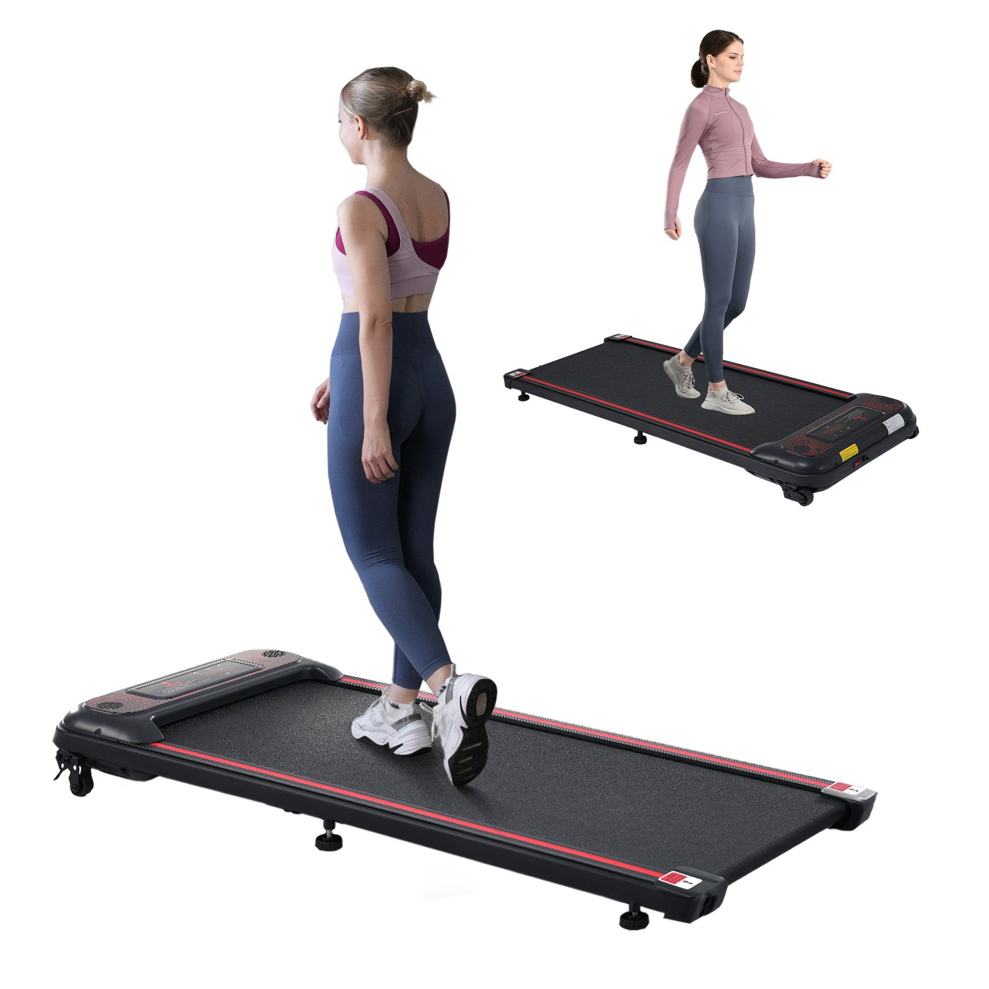 GLIESE Laufband Smart Home Flachbett-Laufband, mit Armband-Controller
