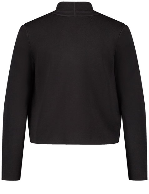 Offener Cardigan aus feinem Rippstrick