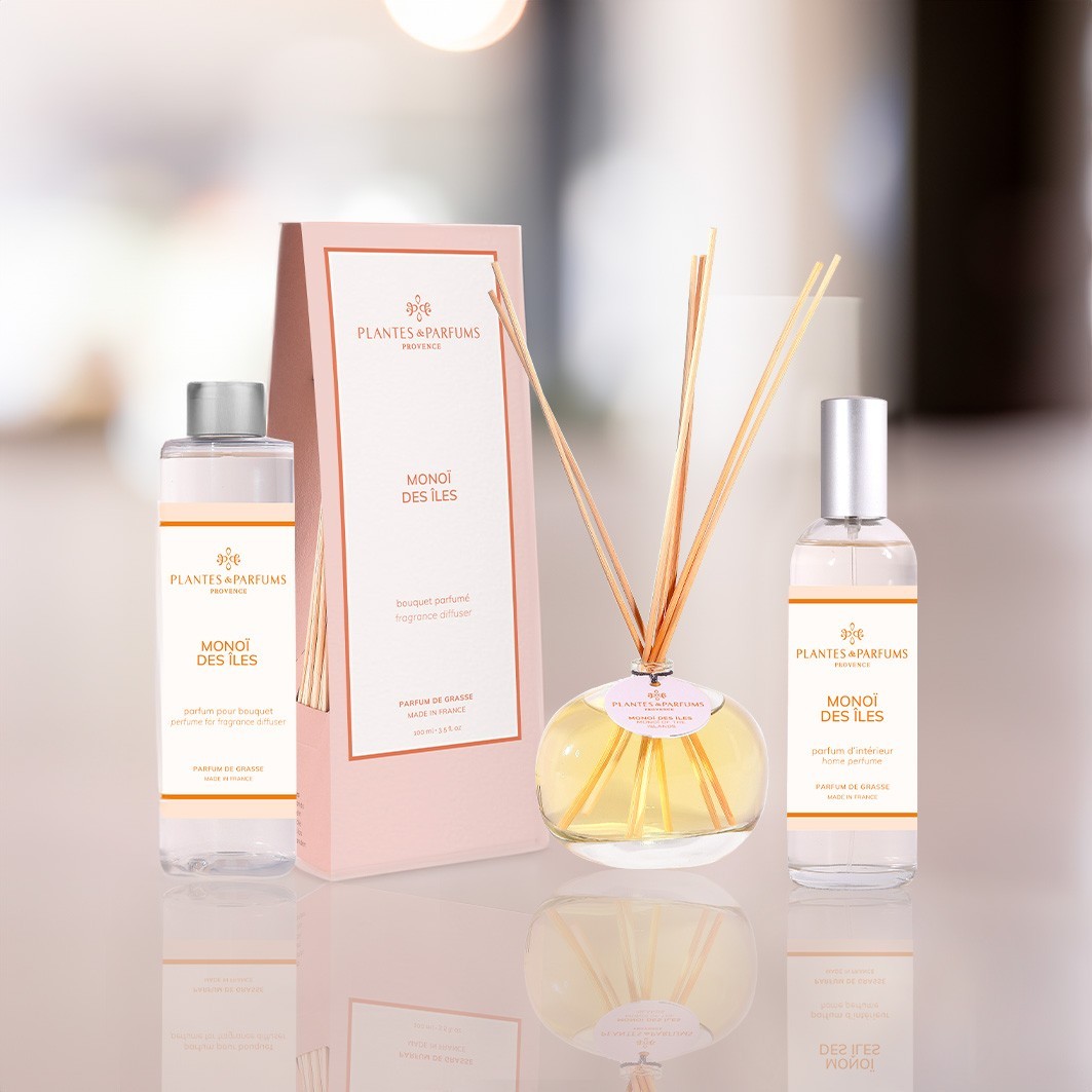 Plantas y perfumes Monoi de las islas
