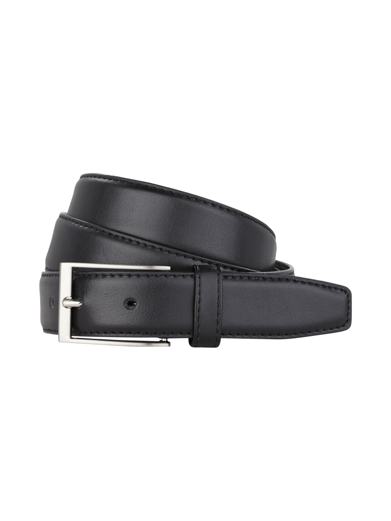 Gürtel aus Leder in schwarz