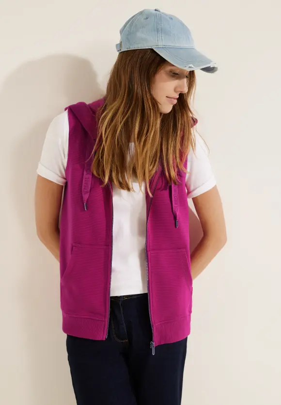 CECIL Hoodie Pullunder mit Zipper