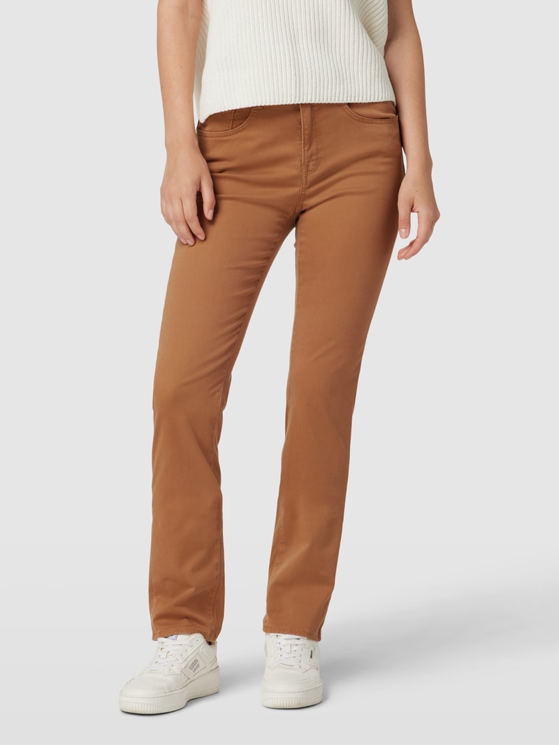 Hose im 5-Pocket-Design Modell 'Mary' in cognac