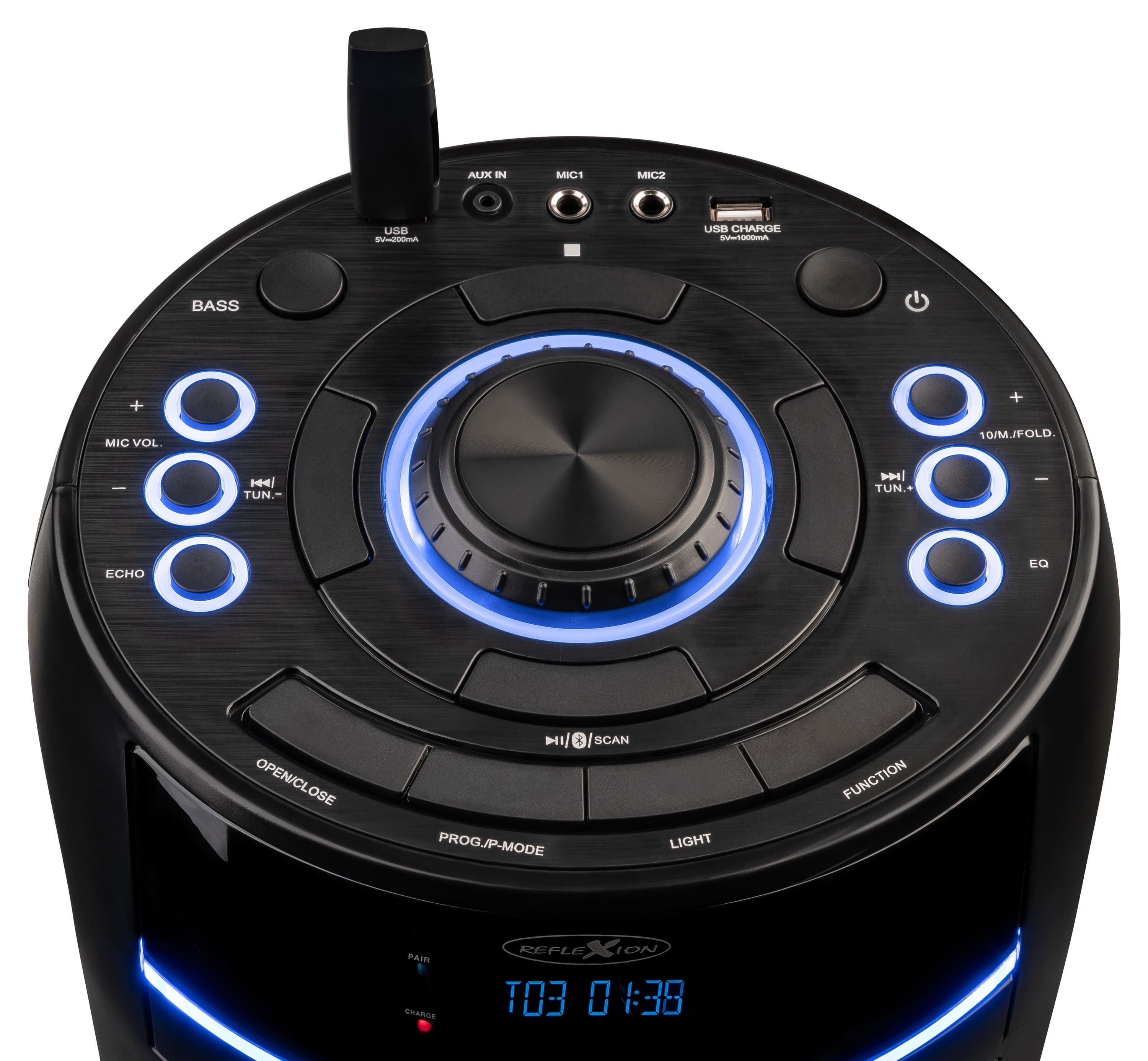 Reflexion PS10BTCD Bluetoothbox mit CD und Radio