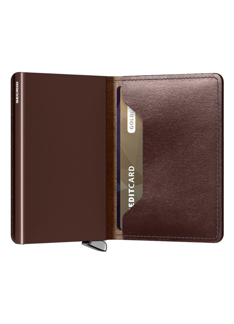 Porte-cartes Secrid Slimwallet Dusk marron foncé