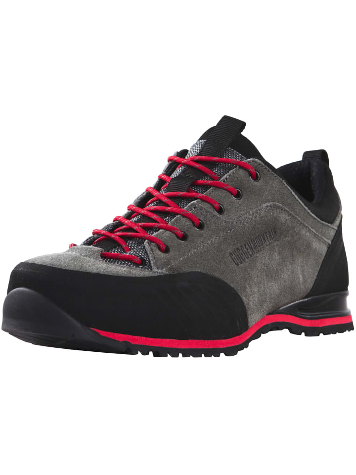 GUGGEN MOUNTAIN Wanderschuhe Gummikappe in Grau-Rot günstig kaufen