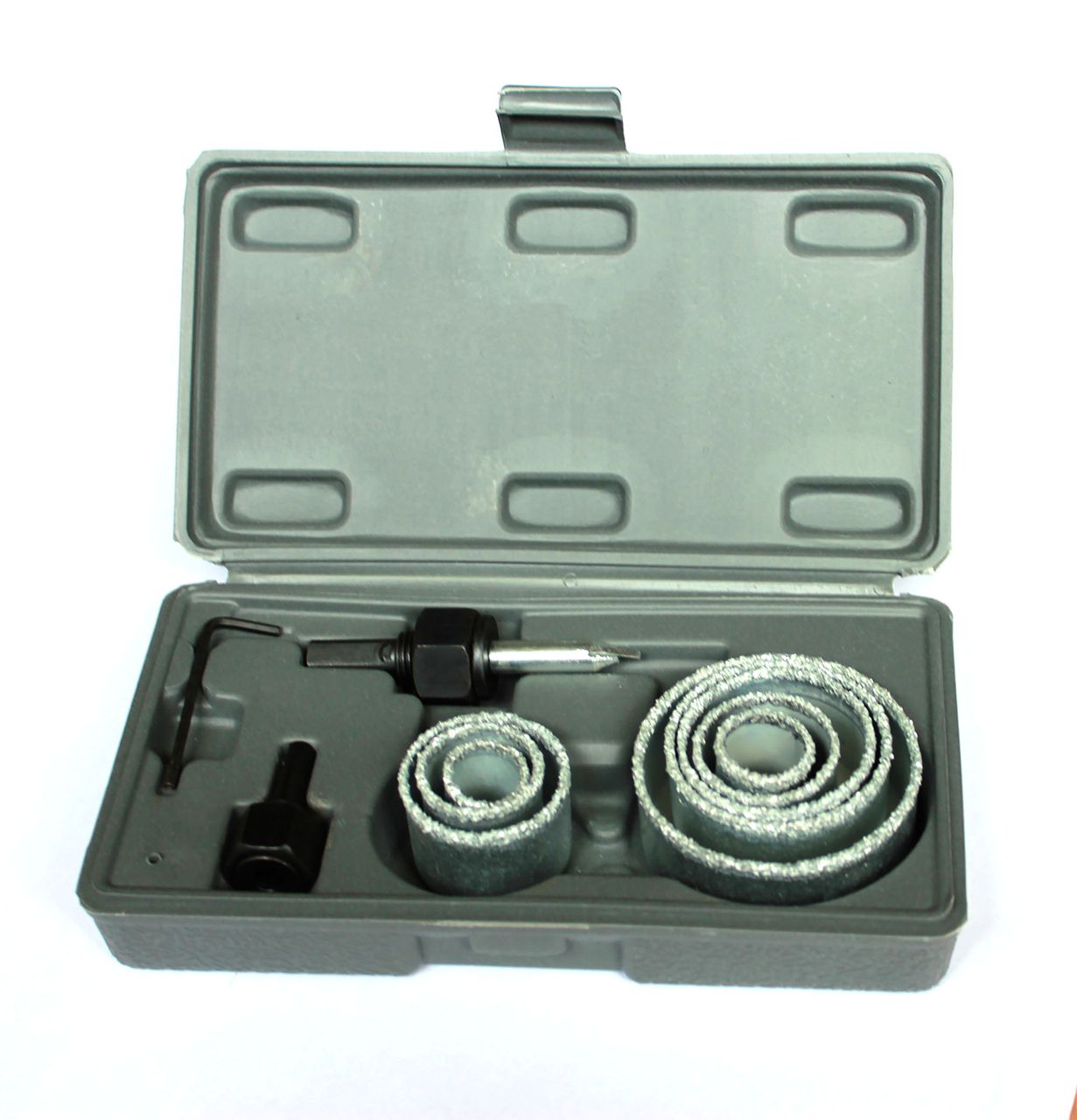 Vago-Tools Bohrer Fliesenkrone Lochsäge 11 tlg Set 19-64 mm